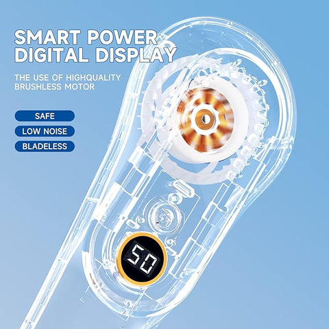 ❄️ Rechargeable Neck Fan — Strong Turbo Cooling Wind & 5-Speed Hands-Free Comfort
