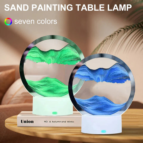 FALLING SAND DECOR WITH LAMP STAND