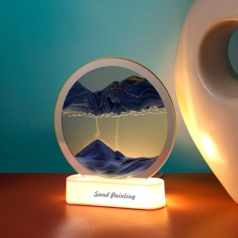FALLING SAND DECOR WITH LAMP STAND