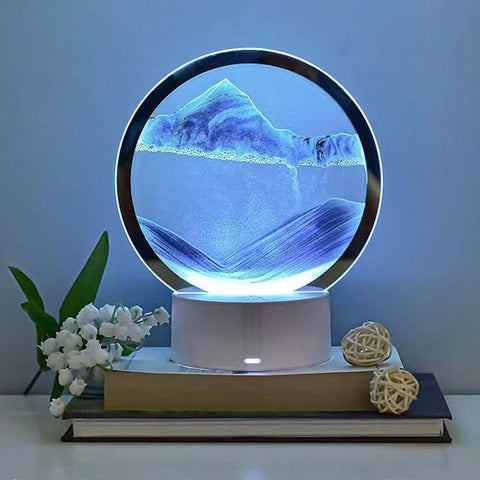 FALLING SAND DECOR WITH LAMP STAND